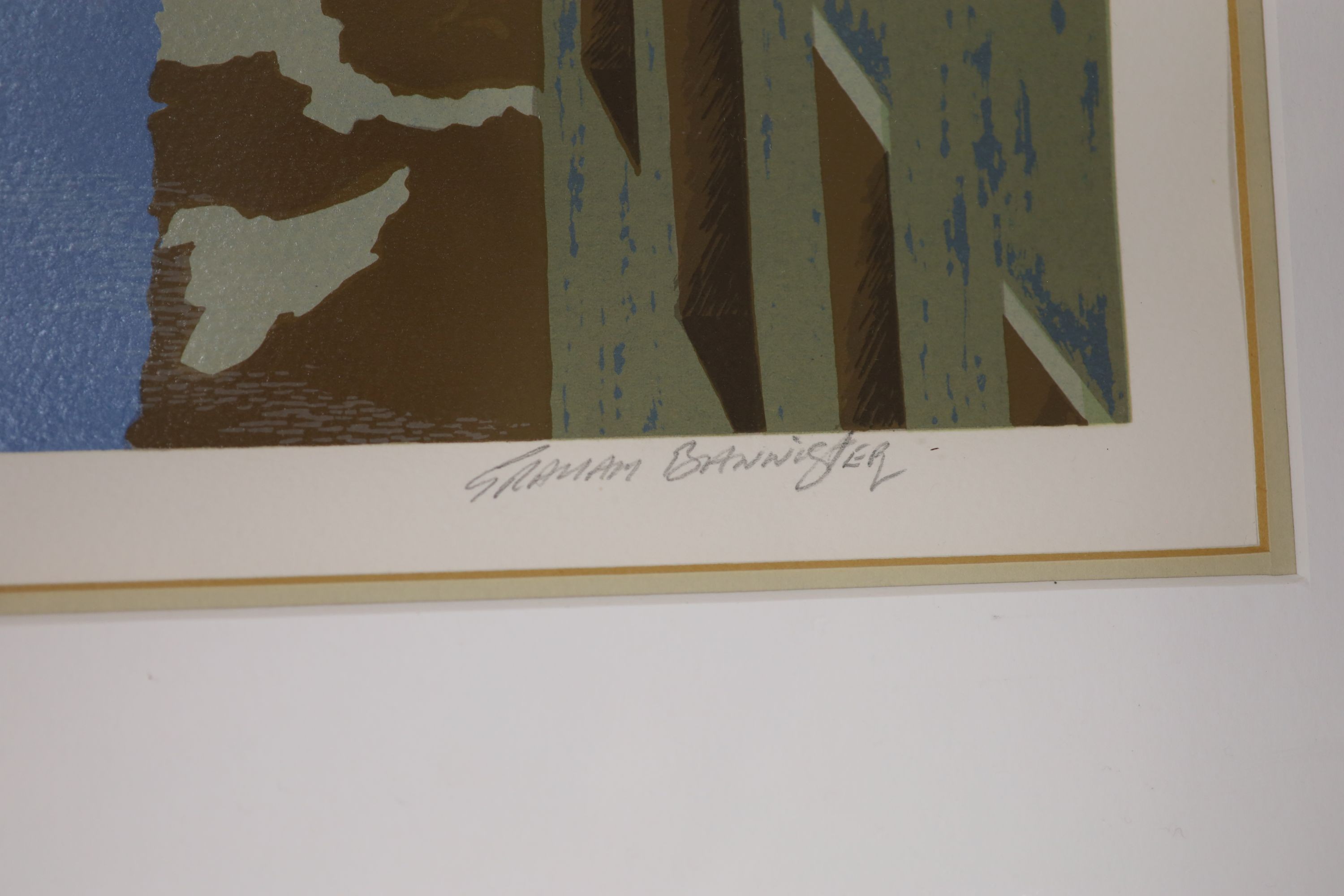 Graham Bannister (b.1954), limited edition print, Venetian canal scene, signed in pencil 89/150, 74 x 48cm